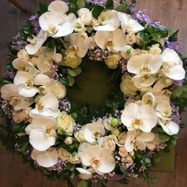 Classic Orchid wreath