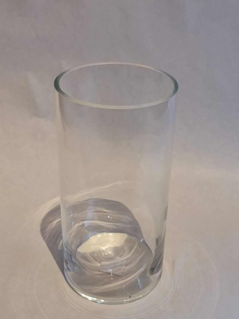 Slim tapered glass vase